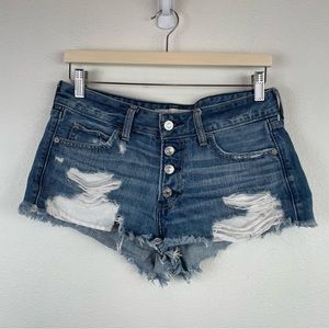 Abercrombie & Fitch Low Rise Denim Shorts Size 6